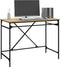 vidaXL - Bureau - 100x50x75 - cm - bewerkt - hout - en - ijzer - sonoma - eikenkleurig