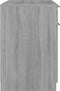 vidaXL - Bureau - 100x50x75 - cm - bewerkt - hout - grijs - sonoma - eikenkleurig
