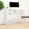 vidaXL - Bureau - 100x50x75 - cm - bewerkt - hout - hoogglans - wit