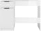 vidaXL - Bureau - 100x50x75 - cm - bewerkt - hout - hoogglans - wit