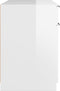 vidaXL - Bureau - 100x50x75 - cm - bewerkt - hout - hoogglans - wit