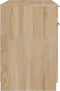 vidaXL - Bureau - 100x50x75 - cm - bewerkt - hout - sonoma - eikenkleurig