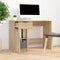 vidaXL - Bureau - 100x50x75 - cm - bewerkt - hout - sonoma - eikenkleurig