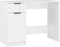 vidaXL - Bureau - 100x50x75 - cm - bewerkt - hout - wit