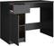 vidaXL - Bureau - 100x50x75 - cm - bewerkt - hout - zwart