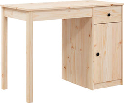 vidaXL - Bureau - 100x50x75 - cm - massief - grenenhout
