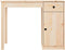 vidaXL - Bureau - 100x50x75 - cm - massief - grenenhout