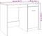 vidaXL - Bureau - 100x50x76 - cm - bewerkt - hout - artisanaal - eikenkleur