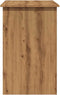 vidaXL - Bureau - 100x50x76 - cm - bewerkt - hout - artisanaal - eikenkleur
