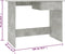 vidaXL - Bureau - 100x50x76 - cm - bewerkt - hout - betongrijs