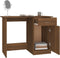 vidaXL - Bureau - 100x50x76 - cm - bewerkt - hout - bruin - eikenkleur