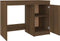 vidaXL - Bureau - 100x50x76 - cm - bewerkt - hout - bruin - eikenkleur