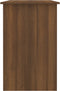 vidaXL - Bureau - 100x50x76 - cm - bewerkt - hout - bruin - eikenkleur