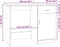 vidaXL - Bureau - 100x50x76 - cm - bewerkt - hout - bruin - eikenkleur