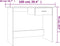 vidaXL - Bureau - 100x50x76 - cm - bewerkt - hout - gerookt - eikenkleurig