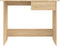 vidaXL - Bureau - 100x50x76 - cm - bewerkt - hout - gerookt - eikenkleurig