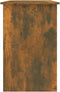 vidaXL - Bureau - 100x50x76 - cm - bewerkt - hout - gerookt - eikenkleurig