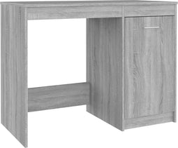 vidaXL - Bureau - 100x50x76 - cm - bewerkt - hout - grijs - sonoma - eikenkleurig