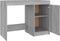 vidaXL - Bureau - 100x50x76 - cm - bewerkt - hout - grijs - sonoma - eikenkleurig