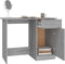 vidaXL - Bureau - 100x50x76 - cm - bewerkt - hout - grijs - sonoma - eikenkleurig