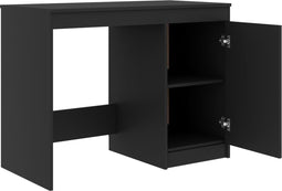 vidaXL - Bureau - 100x50x76 - cm - bewerkt - hout - grijs