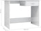 vidaXL - Bureau - 100x50x76 - cm - bewerkt - hout - hoogglans - wit