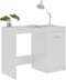 vidaXL - Bureau - 100x50x76 - cm - bewerkt - hout - hoogglans - wit