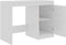 vidaXL - Bureau - 100x50x76 - cm - bewerkt - hout - hoogglans - wit