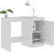 vidaXL - Bureau - 100x50x76 - cm - bewerkt - hout - hoogglans - wit
