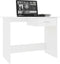 vidaXL - Bureau - 100x50x76 - cm - bewerkt - hout - hoogglans - wit