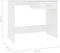 vidaXL - Bureau - 100x50x76 - cm - bewerkt - hout - hoogglans - wit