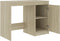 vidaXL - Bureau - 100x50x76 - cm - bewerkt - hout - sonoma - eikenkleurig