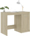 vidaXL - Bureau - 100x50x76 - cm - bewerkt - hout - sonoma - eikenkleurig