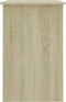 vidaXL - Bureau - 100x50x76 - cm - bewerkt - hout - sonoma - eikenkleurig
