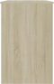 vidaXL - Bureau - 100x50x76 - cm - bewerkt - hout - sonoma - eikenkleurig