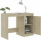 vidaXL - Bureau - 100x50x76 - cm - bewerkt - hout - sonoma - eikenkleurig