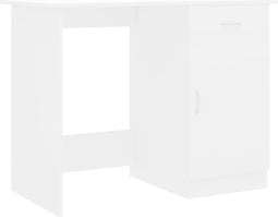 vidaXL - Bureau - 100x50x76 - cm - bewerkt - hout - wit