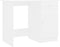 vidaXL - Bureau - 100x50x76 - cm - bewerkt - hout - wit