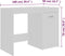vidaXL - Bureau - 100x50x76 - cm - bewerkt - hout - wit