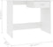 vidaXL - Bureau - 100x50x76 - cm - bewerkt - hout - wit