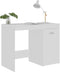 vidaXL - Bureau - 100x50x76 - cm - bewerkt - hout - wit