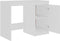 vidaXL - Bureau - 100x50x76 - cm - bewerkt - hout - wit