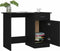 vidaXL - Bureau - 100x50x76 - cm - bewerkt - hout - zwart