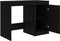 vidaXL - Bureau - 100x50x76 - cm - bewerkt - hout - zwart