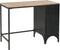 vidaXL - Bureau - 100x50x76 - cm - massief - vurenhout - en - staal