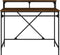 vidaXL - Bureau - 100x50x90 - cm - bewerkt - hout - en - ijzer - bruin - eikenkleur