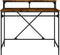 vidaXL - Bureau - 100x50x90 - cm - bewerkt - hout - en - ijzer - gerookt - eikenkleurig