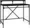 vidaXL - Bureau - 100x50x90 - cm - bewerkt - hout - en - ijzer - zwart