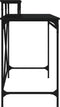 vidaXL - Bureau - 100x50x90 - cm - bewerkt - hout - en - ijzer - zwart