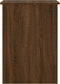 vidaXL - Bureau - 100x55x75 - cm - bewerkt - hout - bruin - eikenkleur